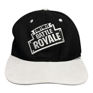 Fortnite Hat Cap Snap Back One Size Black White Battle Royale Logo Mens